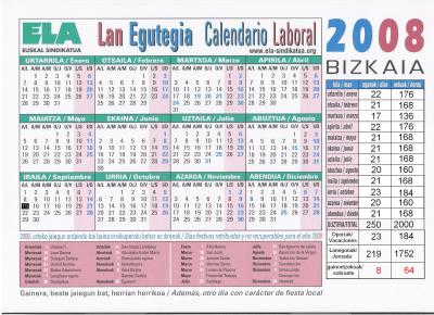 Calendario 2008 Norbageando